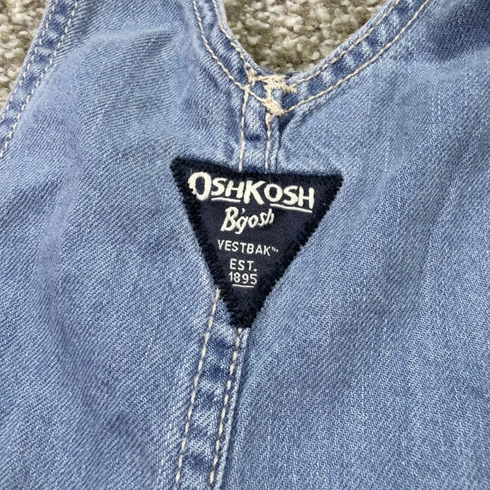 OshKosh B'gosh 3T Denim Overall Shorts Classic Shortalls Vestbak